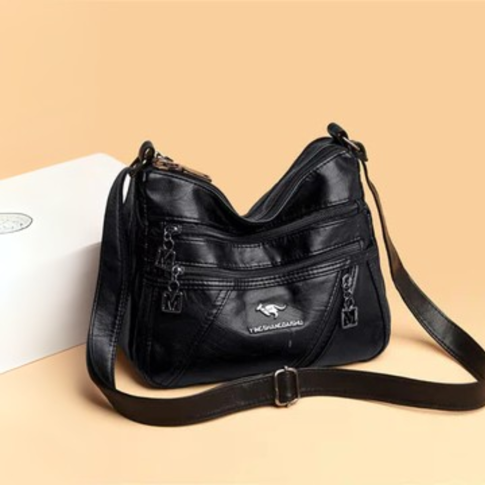 Torebka na ramię z wieloma kieszeniami