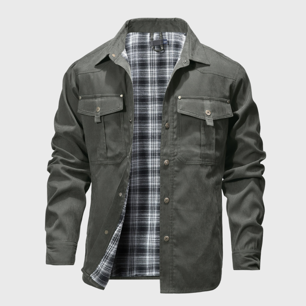 Swobodna kurtka cargo z długimi rękawami