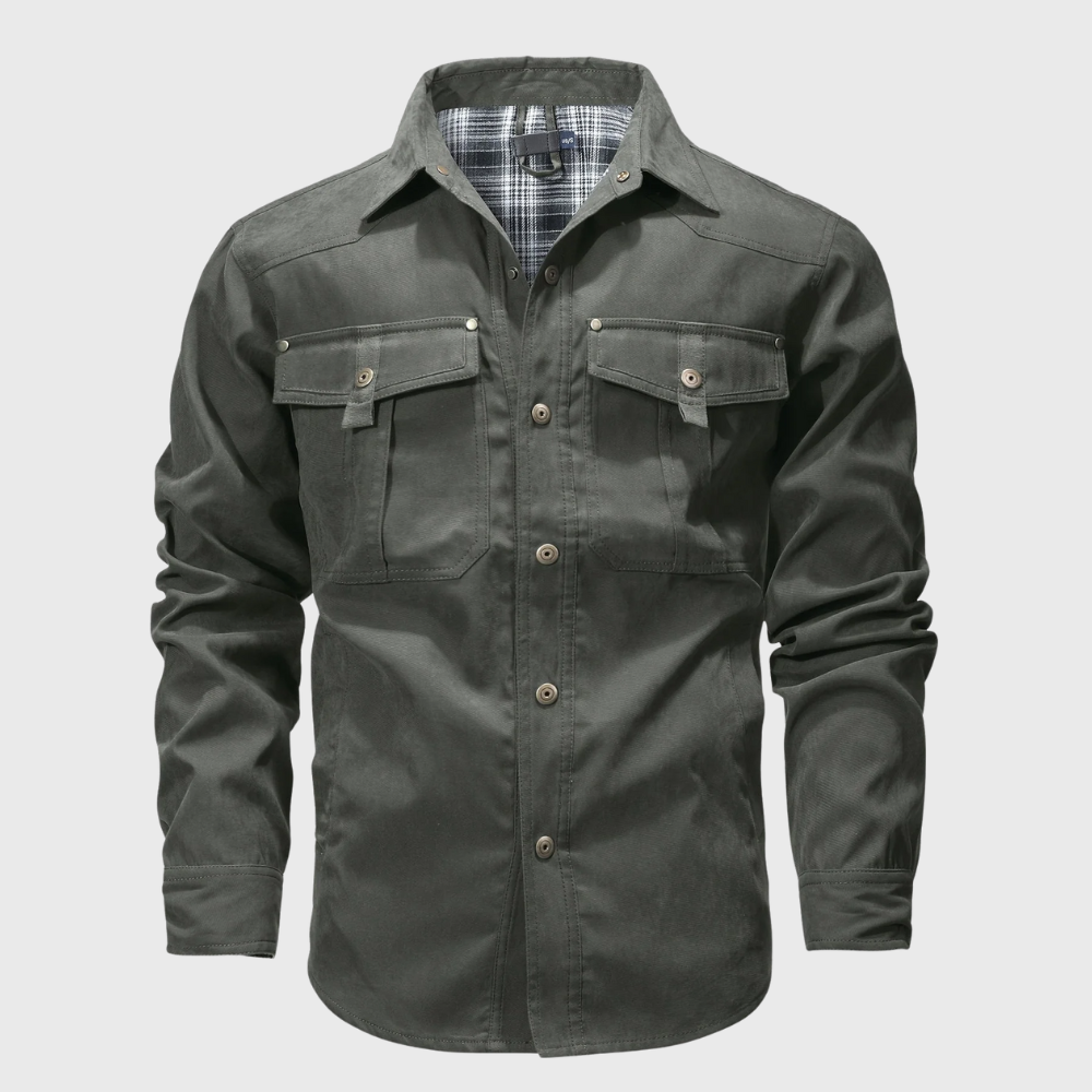 Swobodna kurtka cargo z długimi rękawami