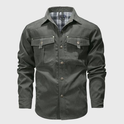 Swobodna kurtka cargo z długimi rękawami