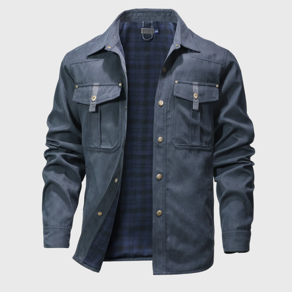 Swobodna kurtka cargo z długimi rękawami