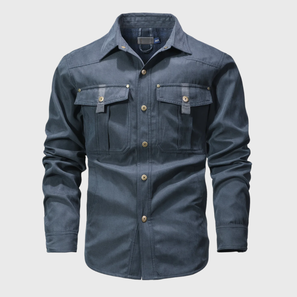 Swobodna kurtka cargo z długimi rękawami