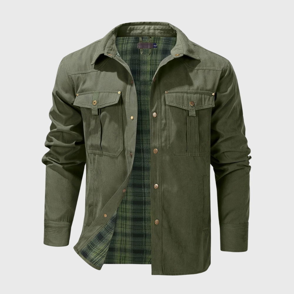 Swobodna kurtka cargo z długimi rękawami