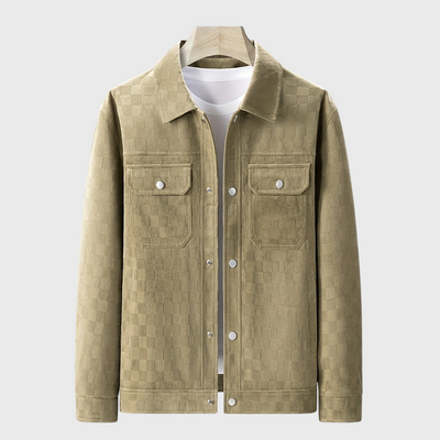 kurtka z Zamszu w Kratkę