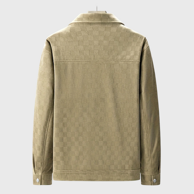 kurtka z Zamszu w Kratkę