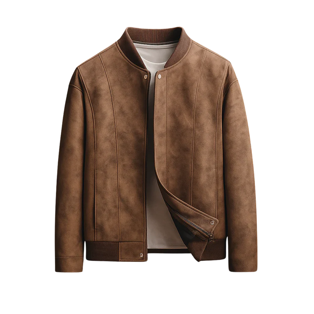 Męska skórzana kurtka bomberka