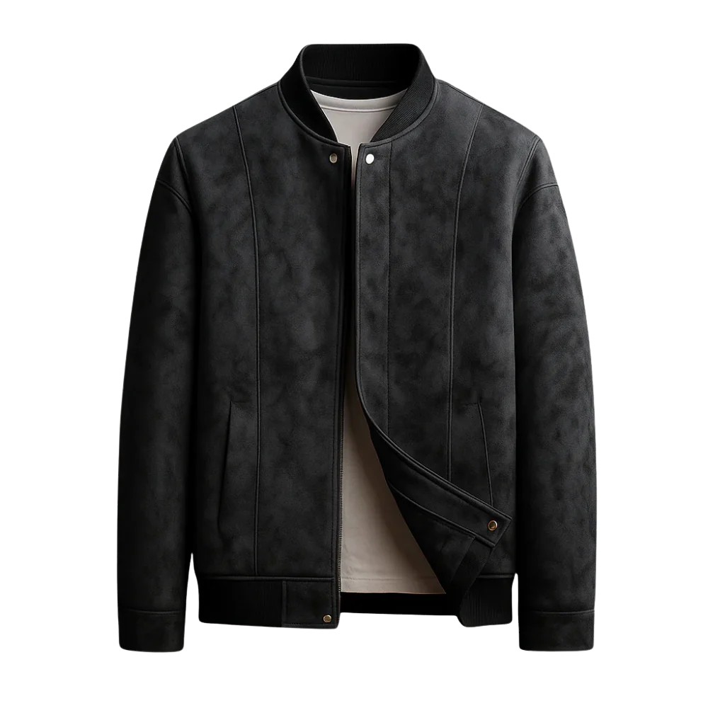 Męska skórzana kurtka bomberka