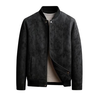 Męska skórzana kurtka bomberka