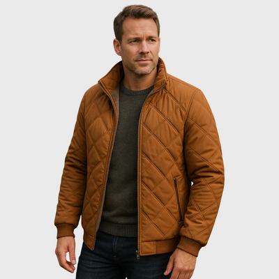 Kurtka w Romby z Stójką