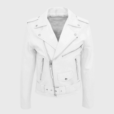 Skórzana kurtka z zamkiem błyskawicznym