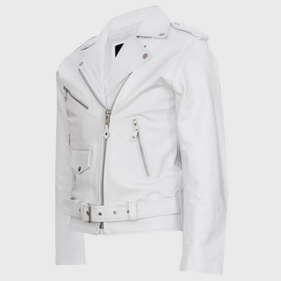 Skórzana kurtka z zamkiem błyskawicznym