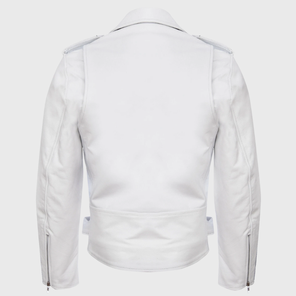 Skórzana kurtka z zamkiem błyskawicznym